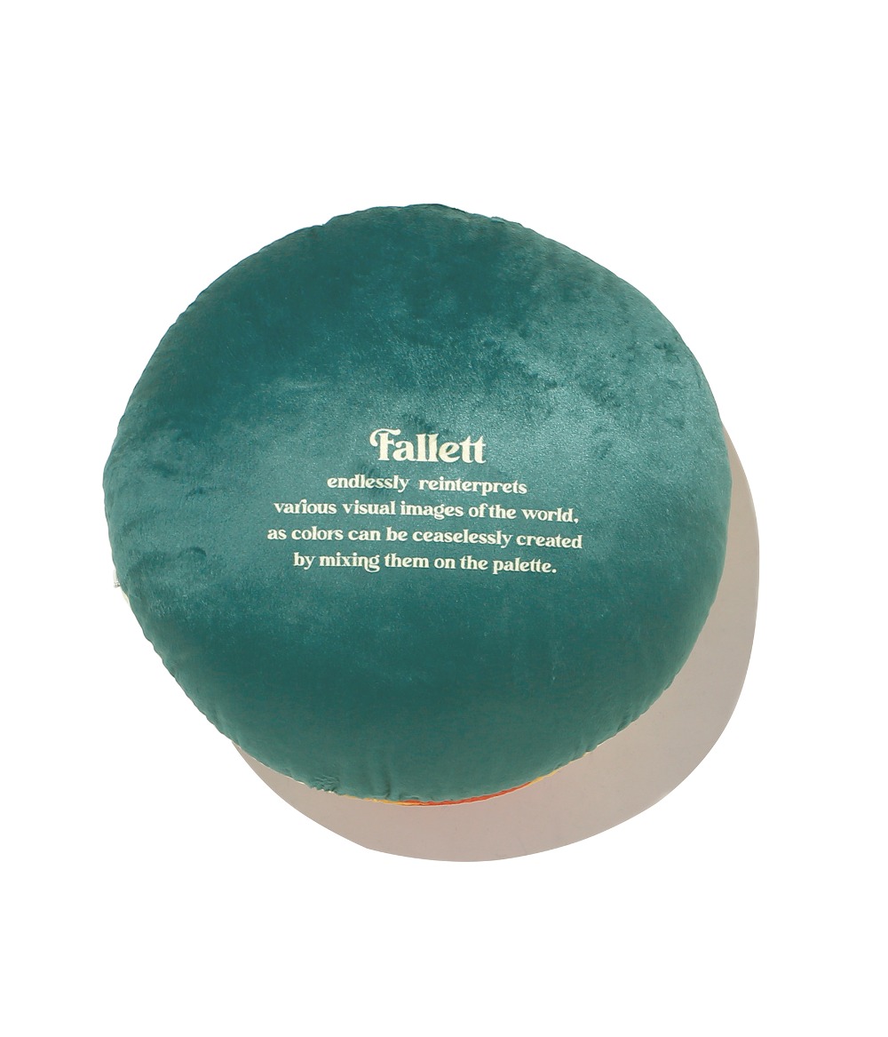 [Fallett X Mowani glass] Velvet round cushion